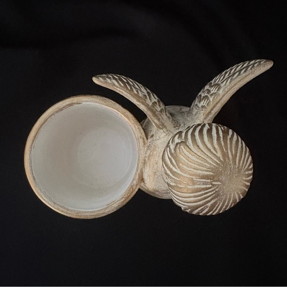 Cream & Gold Cherub Angel Candle Holder Votive - Picture 6 of 9